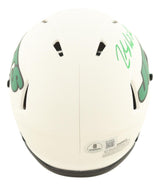 Zach Wilson Signed New York Jets Lunar Eclipse Mini Speed Helmet BAS