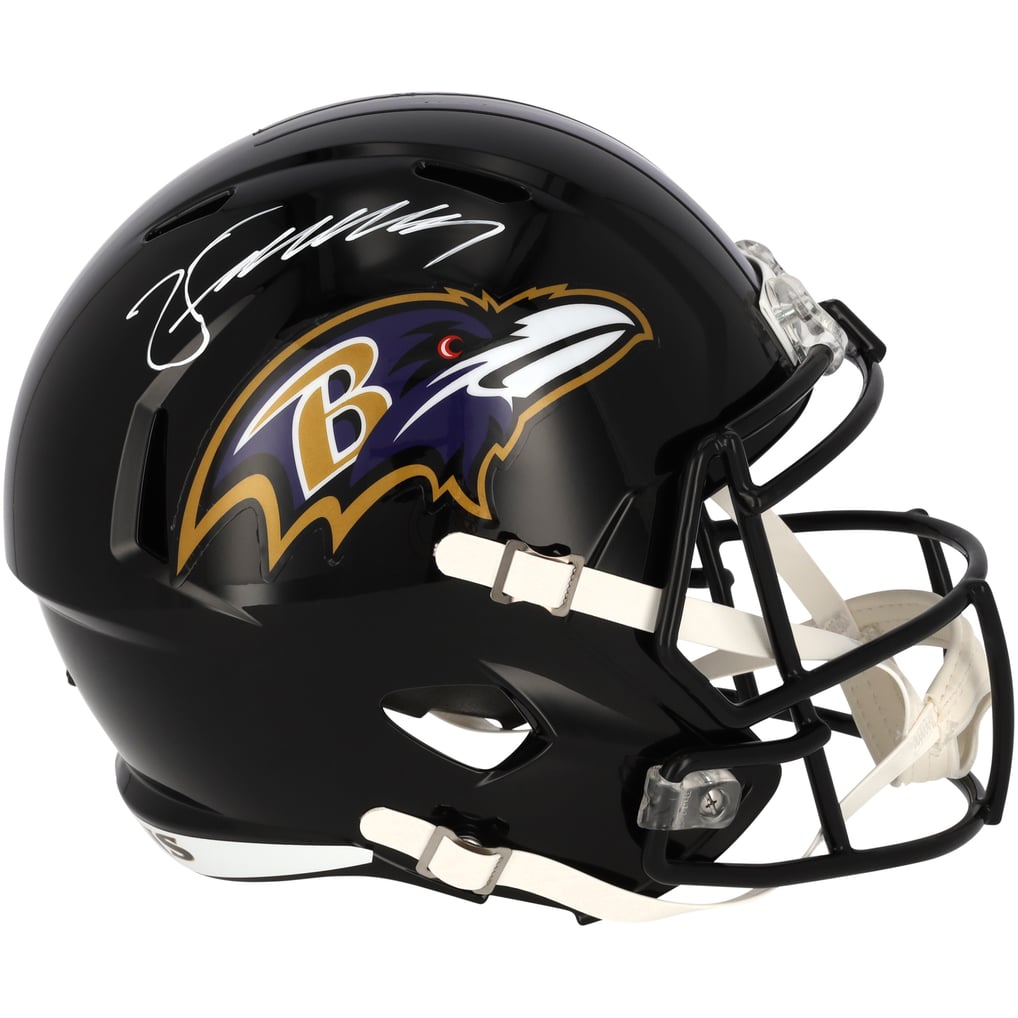 Zay Flowers Autographed Baltimore Ravens Speed Full Size Helmet Fanatics