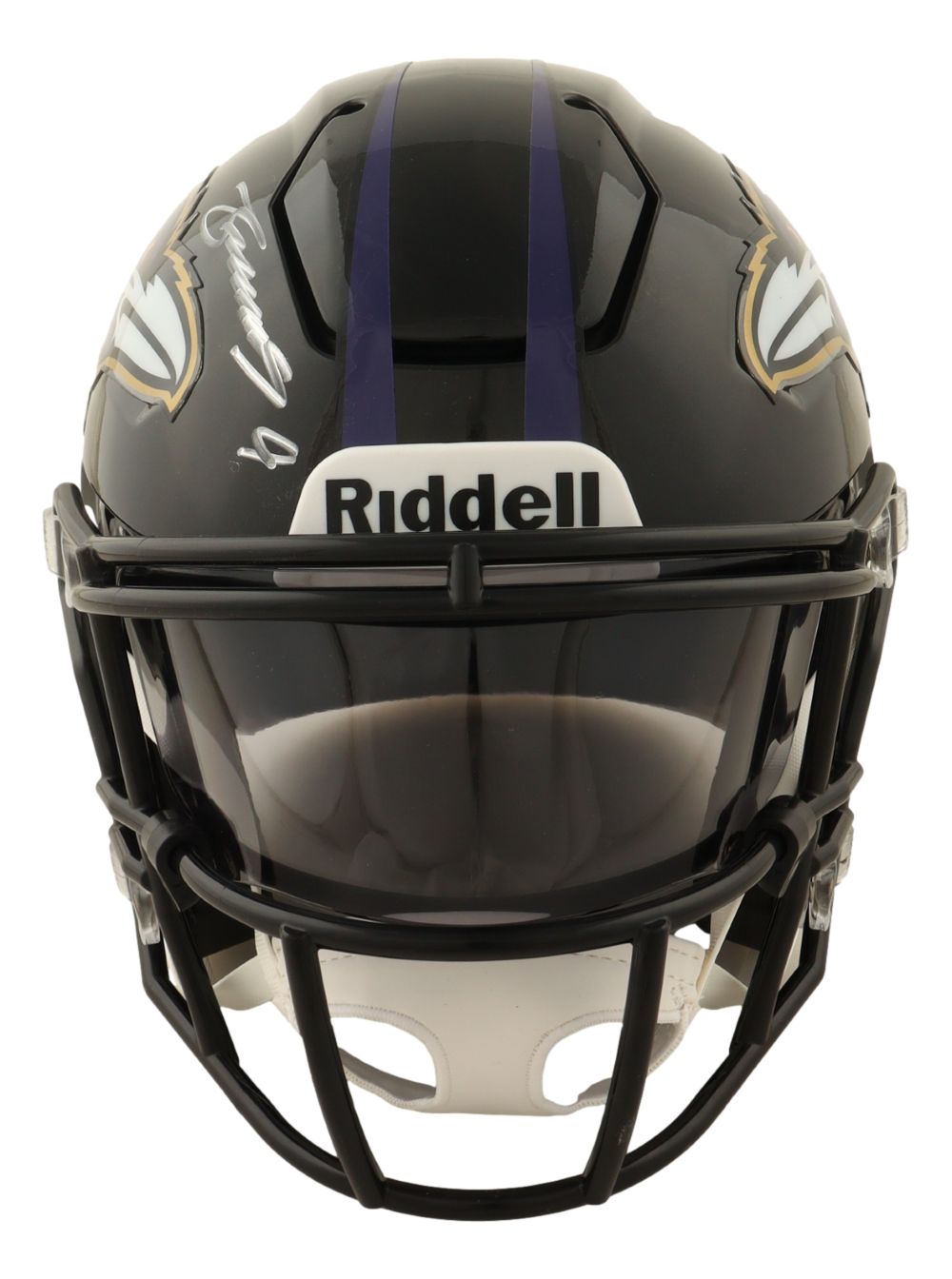 Zay Flowers Signed Baltimore Ravens MIDI SpeedFlex Helmet BAS