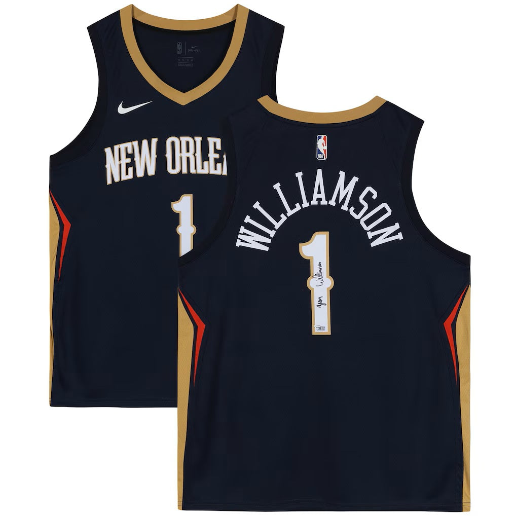 Zion Williamson Signed New Orleans Pelicans Nike Swingman Jersey Fanatics