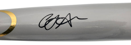 CJ Abrams Autographed Gray Rawlings Game Model Bat Washington Nationals Beckett BAS QR Stock #199341