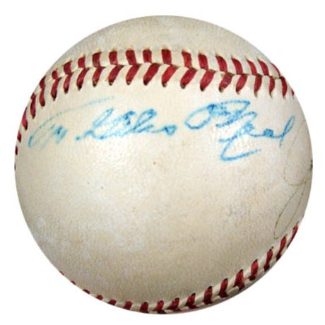 Joe DiMaggio Autographed Official AL Harridge Baseball New York Yankees 1940's Vintage Signature PSA/DNA #K39915 - PristineMarketplace