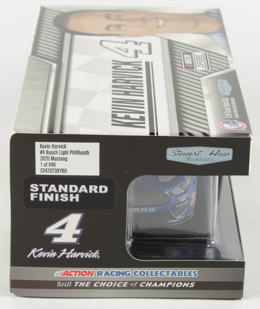 Kevin Harvick Signed 2020 NASCAR #4 Busch Light #Pit4Busch - 1:24 Premium Action Diecast Car (PA COA) - Limited Edition 1 of 648 - PristineMarketplace