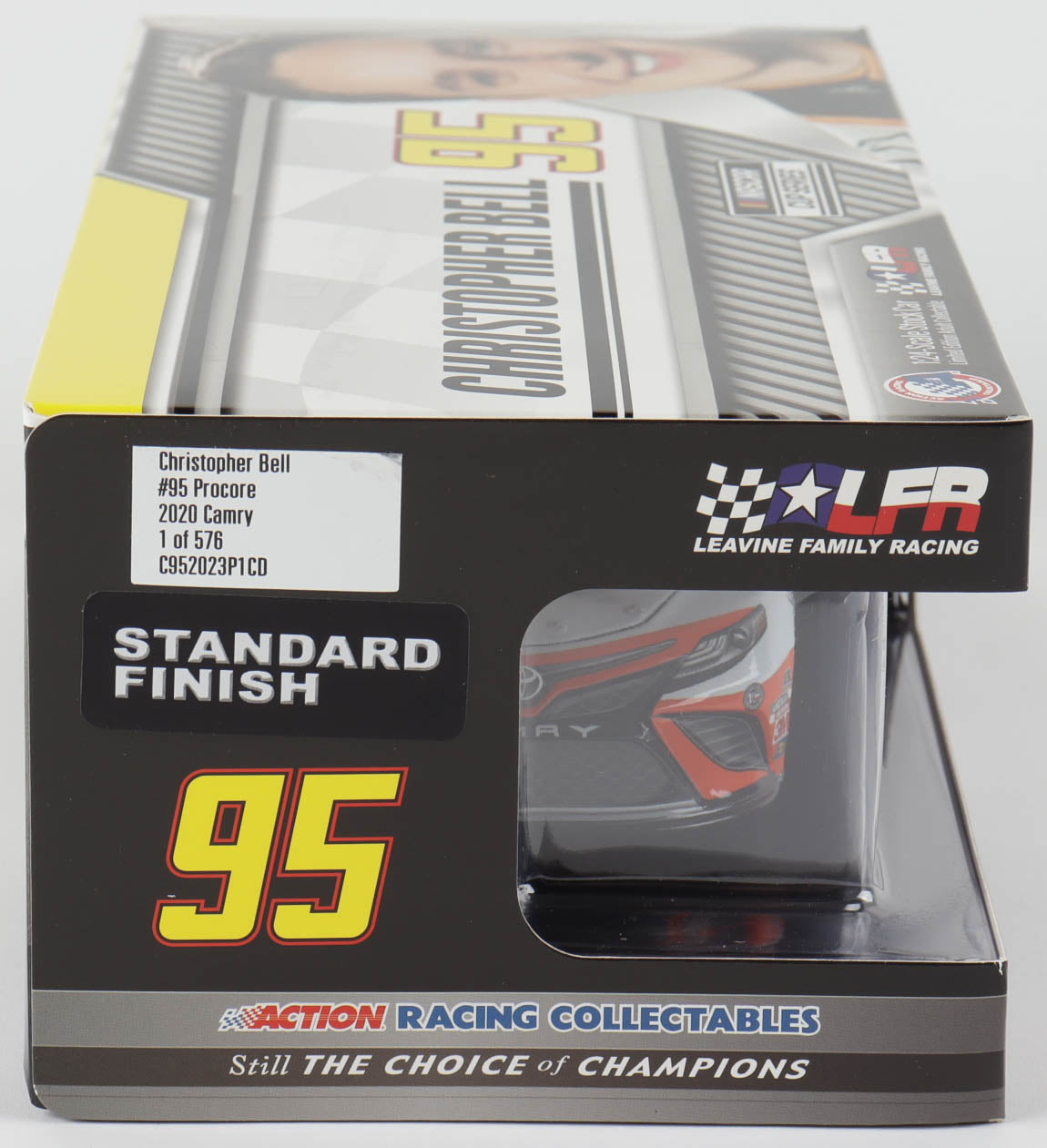 Christopher Bell Signed 2020 NASCAR #95 Procore - 1:24 Premium Action Diecast Car (PA COA) - 1 of 576 - NASCAR Cup Series Rookie Car - PristineMarketplace
