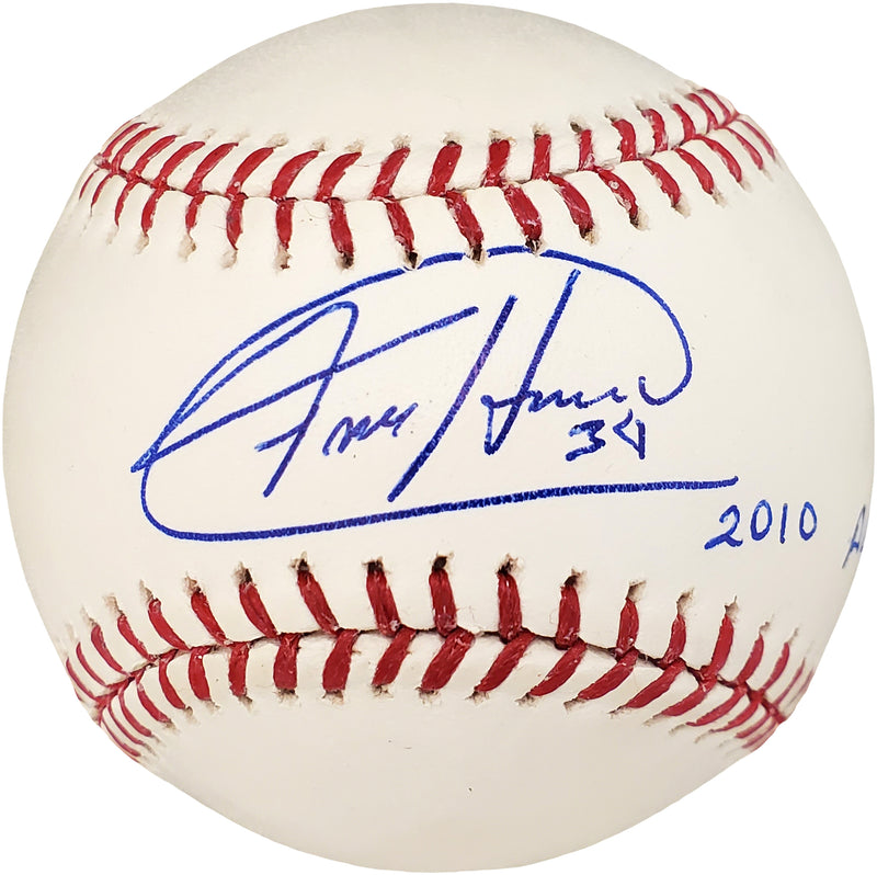 Felix Hernandez Autographed Official MLB Baseball Seattle Mariners "2010 AL CY" PSA/DNA Stock