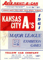 Hank Aaron, Eddie Mathews & Lee Maye Autographed 1961 Scorecard Kansas City A's JSA #B53481 - PristineMarketplace