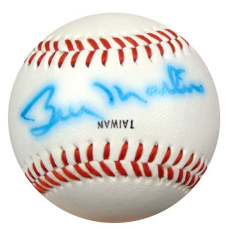 Billy Martin Autographed New York Yankees Logo Baseball New York Yankees PSA/DNA #K74718 - PristineMarketplace