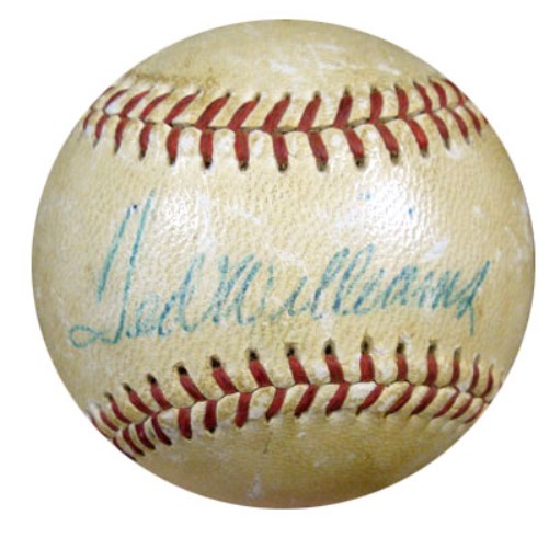 Ted Williams Autographed Official AL Harridge Baseball Boston Red Sox JSA