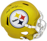 Antonio Brown Signed Pittsburgh Steelers BLAZE Riddell Full Size Speed Replica Helmet (Fanatics)