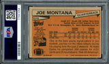 Joe Montana Autographed 1981 Topps Rookie Card #216 San Francisco 49ers Auto Grade Gem Mint 10 PSA/DNA #77941054