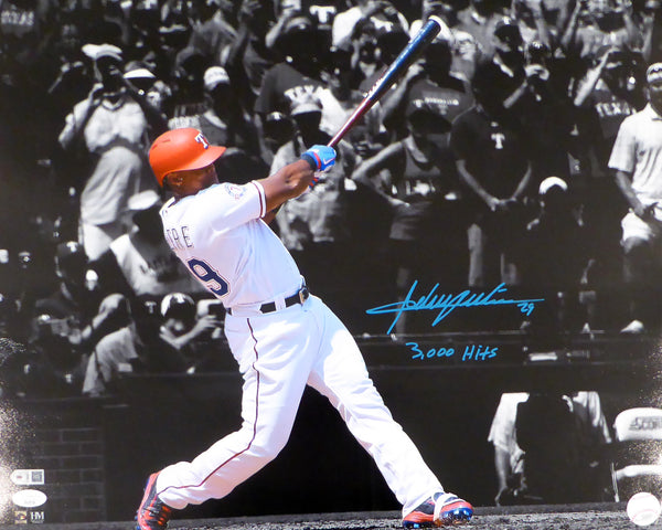 Adrian Beltre Autographed 16x20 Photo Texas Rangers "3,000 Hits" JSA #SS29736