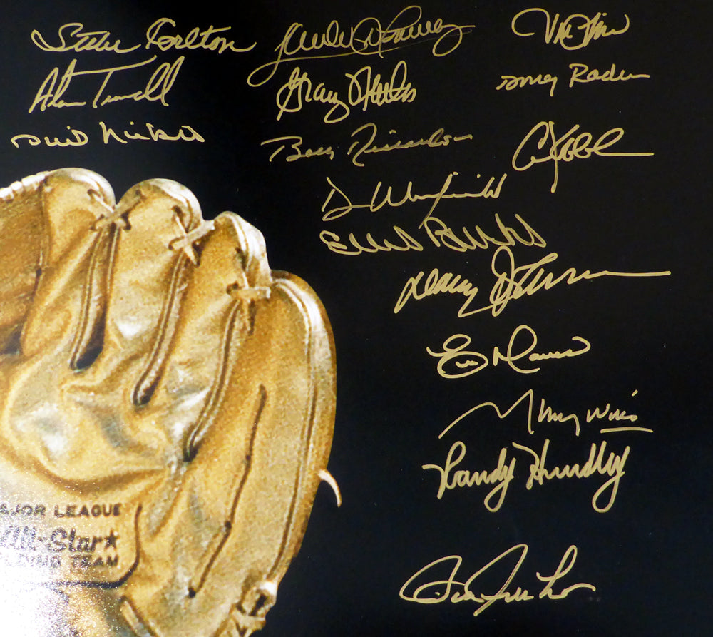 MLB Gold Glove Winners Autographed 16x20 Photo With 45 Total Signatures Including Brooks Robinson, Ozzie Smith & Gary Carter PSA/DNA Stock #10729 - PristineMarketplace