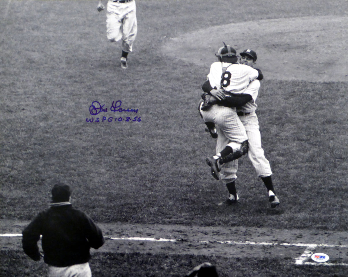 Don Larsen Autographed 16x20 Photo New York Yankees "WSPG 10-8-56" PSA/DNA Stock #16851 - PristineMarketplace