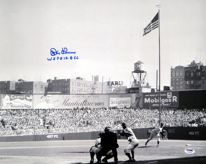Don Larsen Autographed 16x20 Photo New York Yankees "WSPG 10-8-56" PSA/DNA Stock
