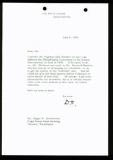 Dwight D. Eisenhower Signed 7.25x10.5 Letter Dated 7/5/55 On WH Letterhead BAS