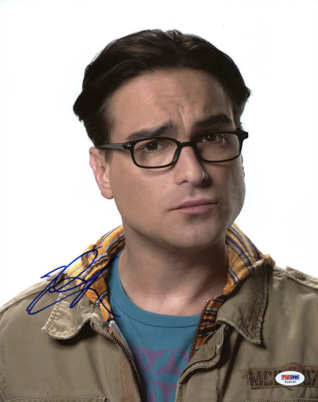 Johnny Galecki Big Bang Theory Signed Authentic 11X14 Photo PSA/DNA #T18140