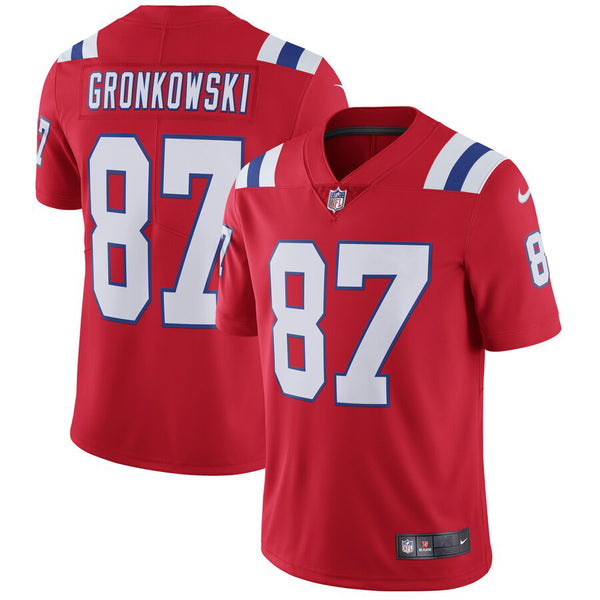 SALE!! Rob Gronkowski Unsigned New England Patriots Red Twill Nike Jersey Size L Stock #158825