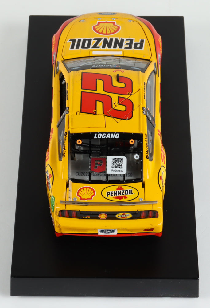 Joey Logano Signed 2020 NASCAR #22 Pennzoil - Kansas Win - Raced Version - 1:24 Premium Action Diecast Car - PristineMarketplace