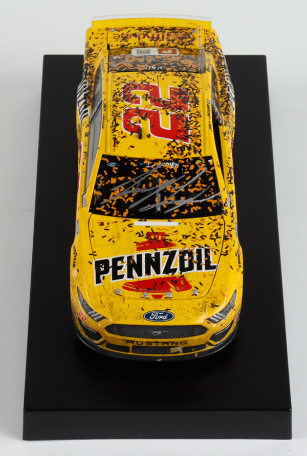 Joey Logano Signed 2020 NASCAR #22 Pennzoil - Las Vegas Win - Raced Version - 1:24 Premium Action Diecast Car - PristineMarketplace