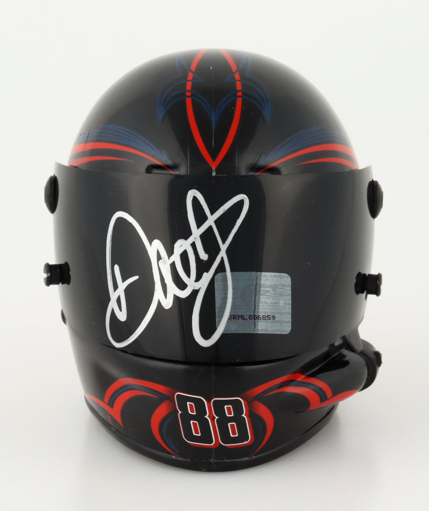 Dale Earnhardt Jr. Signed NASCAR #88 National Guard 1:3 Scale Mini-Helmet - PristineMarketplace