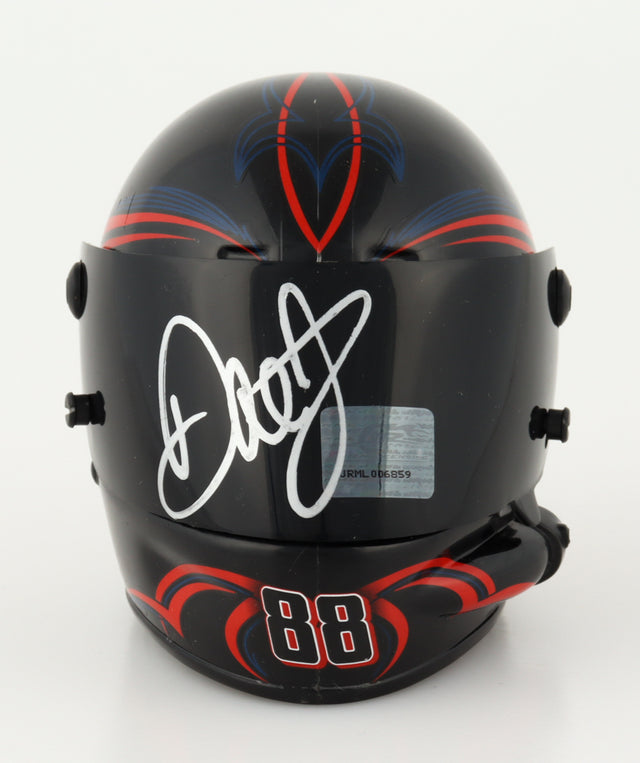 Dale Earnhardt Jr. Signed NASCAR #88 National Guard 1:3 Scale Mini-Helmet - PristineMarketplace