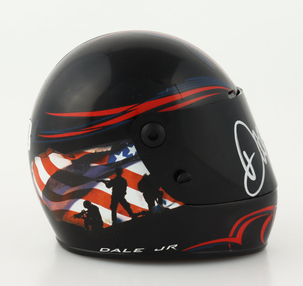 Dale Earnhardt Jr. Signed NASCAR #88 National Guard 1:3 Scale Mini-Helmet - PristineMarketplace