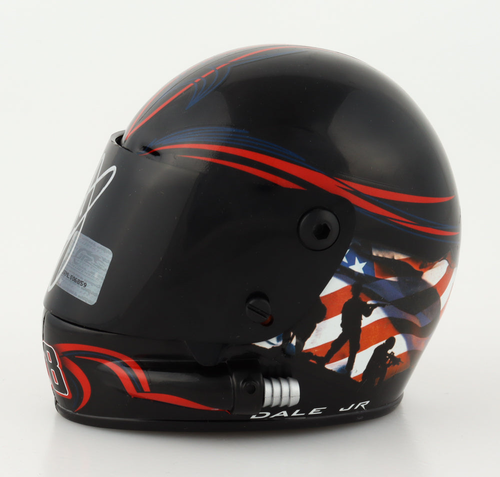 Dale Earnhardt Jr. Signed NASCAR #88 National Guard 1:3 Scale Mini-Helmet - PristineMarketplace
