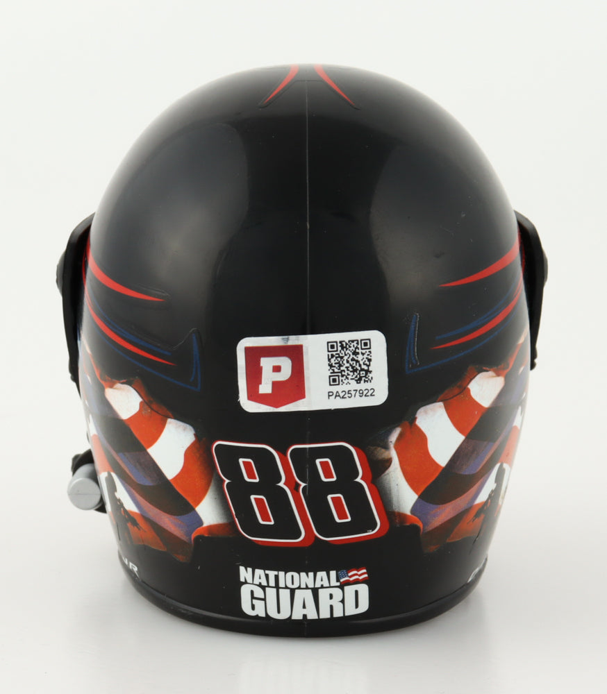 Dale Earnhardt Jr. Signed NASCAR #88 National Guard 1:3 Scale Mini-Helmet - PristineMarketplace