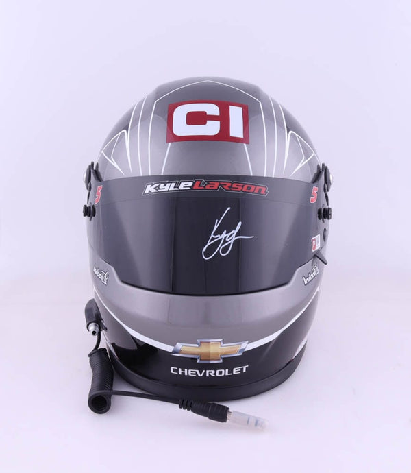Kyle Larson Signed 2021 NASCAR Cincinnati Hendrick Cars Full-Size Helmet (PA) - PristineMarketplace