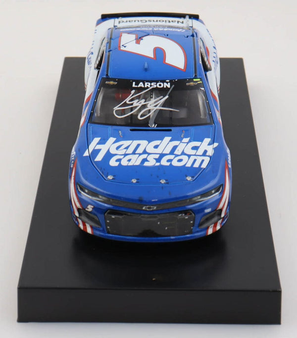 Kyle Larson Signed 2021 NASCAR #5 Hendrickcars.com - Sonoma Win - 1:24 Premium Action Diecast Car (PA) - PristineMarketplace