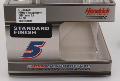 Kyle Larson Signed 2021 NASCAR #5 MetroTech Automotive - 1:24 Premium Action Diecast Car (PA) - PristineMarketplace