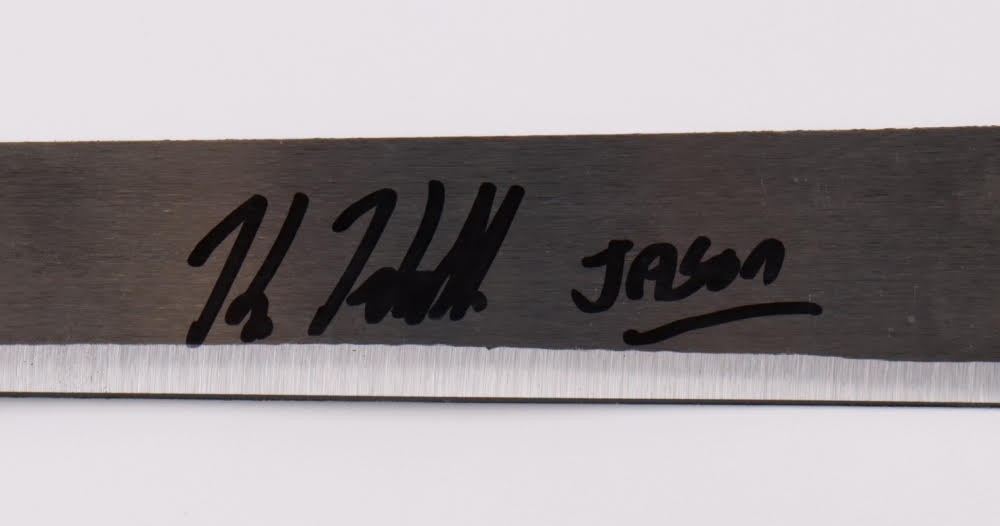Kane Hodder Signed "Friday the 13th" 23" Steel Machete Inscribed "Jason" (PA) - PristineMarketplace